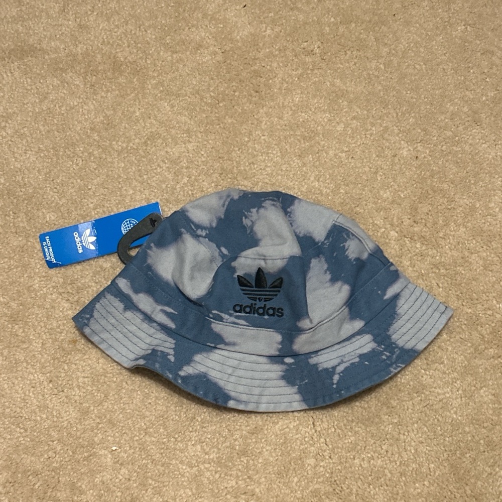 Adidas Sky Blue Tie-Dye Bucket Hat